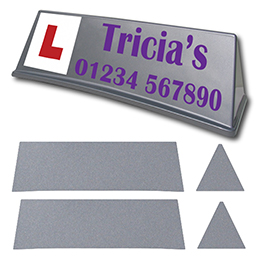 Custom Design Silver Mini Rover Roof Sign